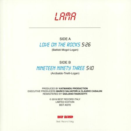 Love On The Rocks b/w 1993 - Image 2