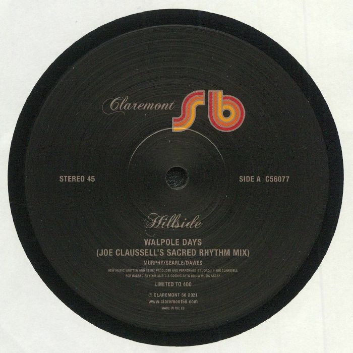 Walpole Days (Joe Claussell Remixes)