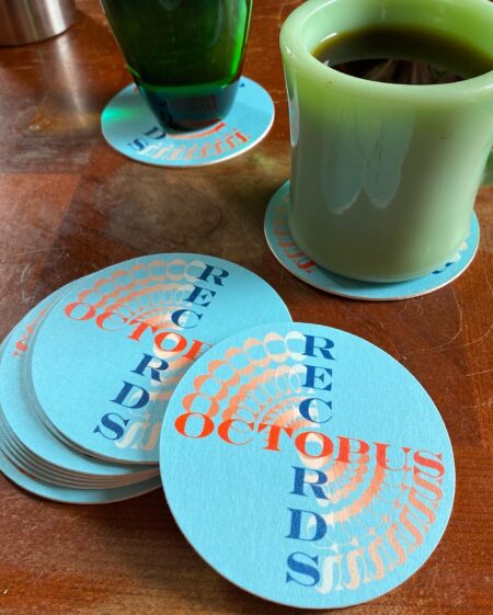 Octopus Records Logo Coasters<br/>Set of 2