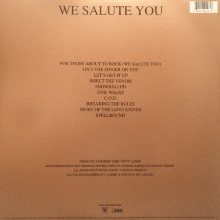 For Those About To Rock We Salute You - Image 2