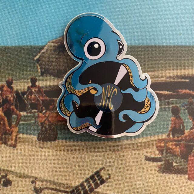 Octopus Sticker<br/>3" Die Cut Mirror